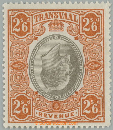 258526 - 1902 Barefoot 83a, fiscal stamp Edward VII. 2Sh6P gray / red