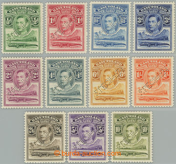 258586 - 1938 SG.18-28, George VI. ½P - 10Sh SPECIMEN, very fine, c.