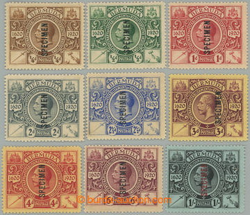 258590 - 1920 SG.68s-76s, Jiří V. Jubilejní - 300 let kolonie ¼P 