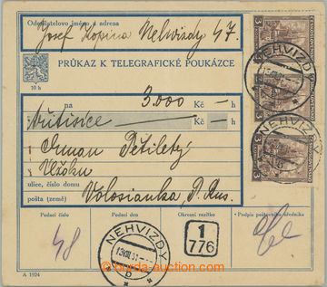 258600 - 1931 PRŮKAZ K TELEGRAFICKÉ POUKÁZCE / prošlý tiskopis v