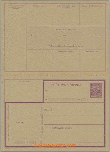 258604 - 1929 CPV12C, Znak 80h fialová, kompletní nepoužitá výb