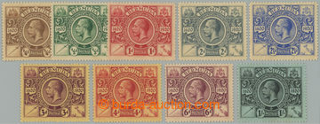 258612 - 1920 SG.68-76, Jiří V. Jubilejní - 300 let kolonie ¼P - 