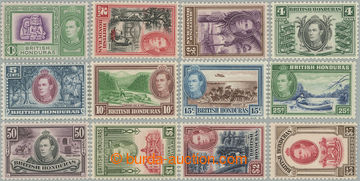 258627 - 1938 SG.150-161, Jiří VI. Motivy 1C-$5; pouze 3c a 10c s n