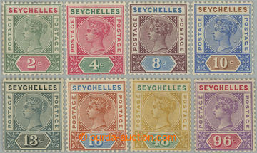 258654 - 1890 SG.1-8, Victoria 2c - 96c, wmk CA; very fine 1. issue, 