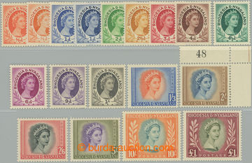 258659 - 1954 SG.1-14, Alžběta II. ½P - £1, kompletní série a n