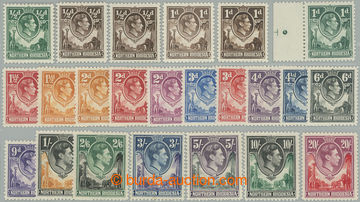 258668 - 1938 SG.25-45, Jiří VI. ½P - 20Sh; bezvadná a oblíbená