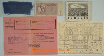 258678 -  PROTEKTORÁT - GHETTO TEREZÍN / PŘÍBĚH / sestava předm