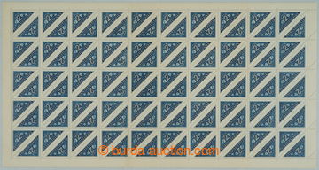 258723 - 1946 COUNTER SHEET / Pof.DR3, Delivery stmp 2Kčs, complete 