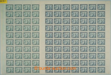 258745 - 1949 COUNTER SHEET / Pof.514-515, Smetana, complete set in/a