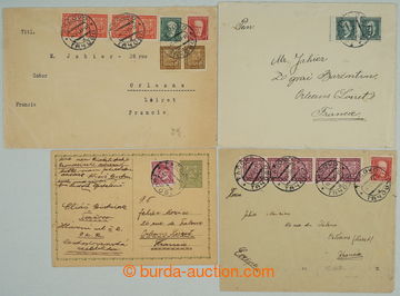 258771 - 1937-1937 TAČOVO / comp. 4 pcs of private entires sent to F