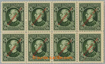 258779 - 1939 Sy.23A DCH, Hlinka 50h s přetiskem, ŘZ 12½, vodorovn