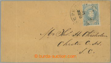 258783 - 1861-1862 Sc.2, Jefferson 10C modrá na dopisu do Chesteru, 