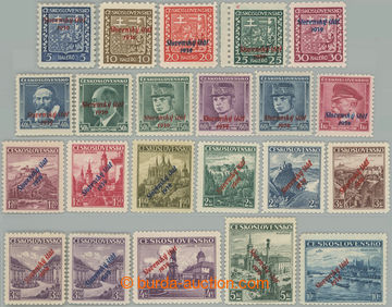 258786 - 1939 Sy.2-22, Přetisková emise, kompletní série, několi