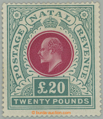 258834 - 1902-1903 SG.145b, Edvard VII. £20 červená / zelená; mim