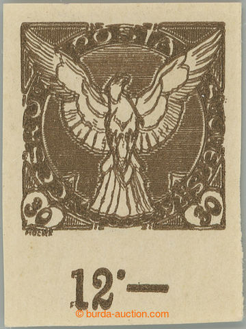 258838 - 1918 FALCON IN FLIGHT / Pof.NV6N production flaw, unissued 3