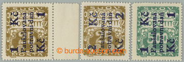 258843 - 1925-1929 PŘETISKOVÉ VYDÁNÍ / Pof.PD1, PD2, PD5, hodnota