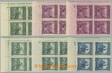 258898 - 1926 Pof.217, 219, 221, 223 DČ, Hrady, krajiny, města 30h,