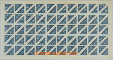 258936 - 1946 COUNTER SHEET / Pof.DR3, Delivery stmp 2Kčs, complete 