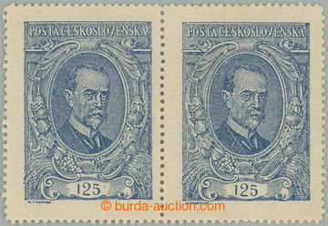 258952 -  Pof.140 ST, 125h blue, horizontal pair with joined types I.