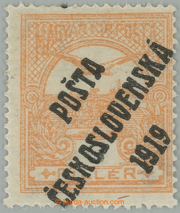 258954 -  Pof.91, 3f orange, type II.; hinged, exp. Vrba