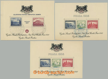 258994 - 1940 AS8a, miniature sheet Bratislava 1937, exhibition NY 19