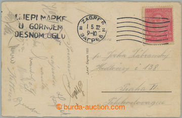 259097 - 1932 FOOTBALL / FK VIKTORIA ŽIŽKOV / postcard sent from Za