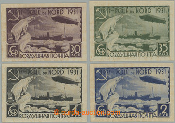 259139 - 1931 Mi.402B-405B, Zeppeliny 30k - 2R; bez nálepky, velmi p