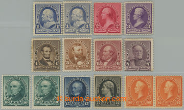 259165 - 1890-1893 Sc.219-229, Presidents and politicians, small form