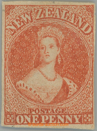 259185 - 1862 SG.33, Victoria 1P Chalon Head orange vermilion; small 