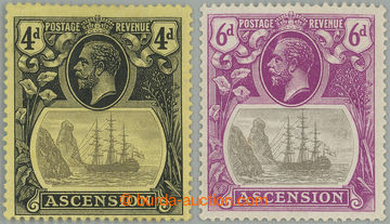 259187 - 1924 SG.15b, 16b, 4P and 6P both with TORN FLAG; very fine s