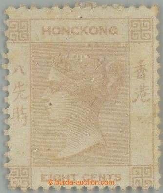 259193 - 1862 SG.2, Victoria 8P yellow buff, without watermark; fine 