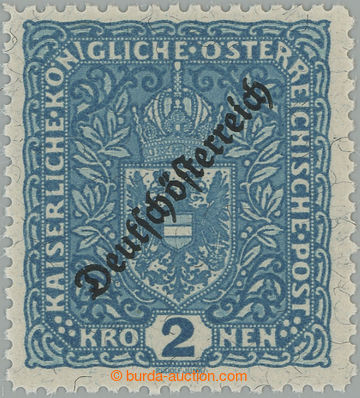 259205 - 1919 ANK.243B, Coat of arms 2 K Deutschösterreich, perf 11