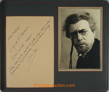 259240 -  PIVEC Jan (1907-1980), slavný český herec, sestava ručn