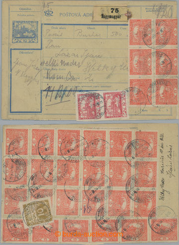 259245 - 1920 Pof.CPP2C, whole Us dispatch-note with printed stmp Hra