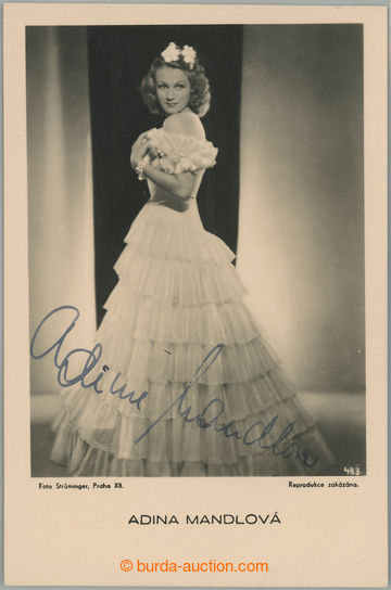 259252 -  MANDLOVÁ Adina (1910–1991), slavná česká filmová her
