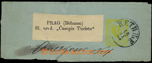 25926 - 1900 newspaper wrapper with private added print stamps Mi.2,