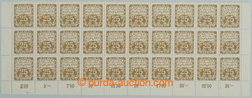 259289 - 1919 ARCHOVINA / Pof.DL5, Ornament 25h hnědoolivová s nep