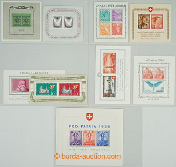 259335 - 1934-1955 SESTAVA / ARŠÍKY / Mi.Bl.1, 2, 4, 6, 7, 10, 12, 