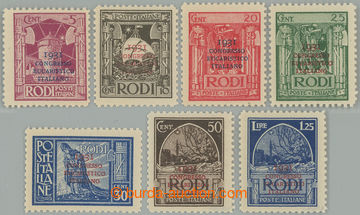 259385 - 1931 RHODES / ITALIAN OCCUPATION / Sass.30-36 Congresso Euca