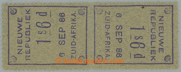 259391 - 1886 SG.33a, NIEUWE REPUBLIEK 1Sh6P blue granite paper, PROT