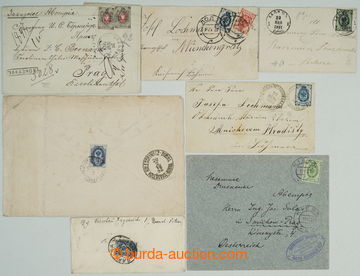 259440 - 1879-1908 7 entires mainly sent to Bohemia, various franking