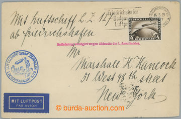 259456 - 1929 1. AMERIKAFAHRT 1929 / Let-dopis adresovaný do Chicaga