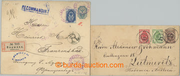 259461 - 1894-1900 2 uprated postal stationery covers 5Kop and 10Kop,