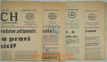 259503 - 1927-1932 [SBÍRKY]  ČSR I. / LECH - LIST ČESKÉHO LIBERAL