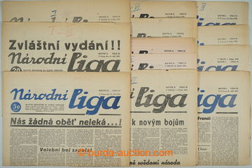 259509 - 1931 [SBÍRKY]  ČSR I. / NÁRODNÍ LIGA / sestava 17ks růz