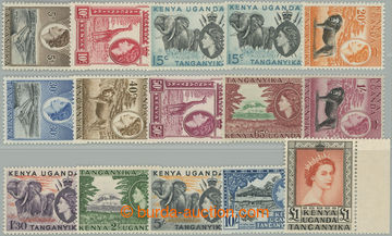 259530 - 1954-1959 SG.167-180, Alžběta II. - Motivy 5c - £1; kompl