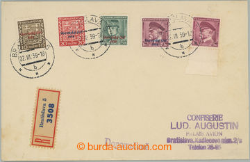 259542 - 1939 FDC / Reg letter sent in the place, with Coat of arms 1