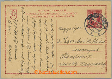 259557 - 1939 CDV5X I, Hlinka 1,20Ks, CHYBOTISK v červené barvě, p