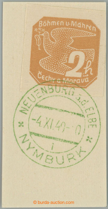 259590 - 1940 PDR1, NYMBURK/ 80. years Hlaholu, green special postmar