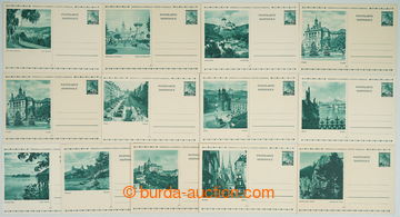 259596 - 1939 CDV6/1-12, Linden Leaves 60h, complete set of 12 pcs of